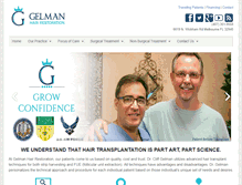Tablet Screenshot of gelmanhair.com